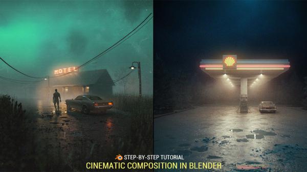 آموزش ساخت صحنه سینمایی در بلندر Blender Workflow for Cinematic Art