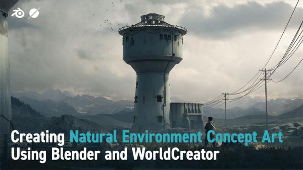 آموزش طراحی کانسپت محیط طبیعی در بلندر Creating Natural Environment Concept Art